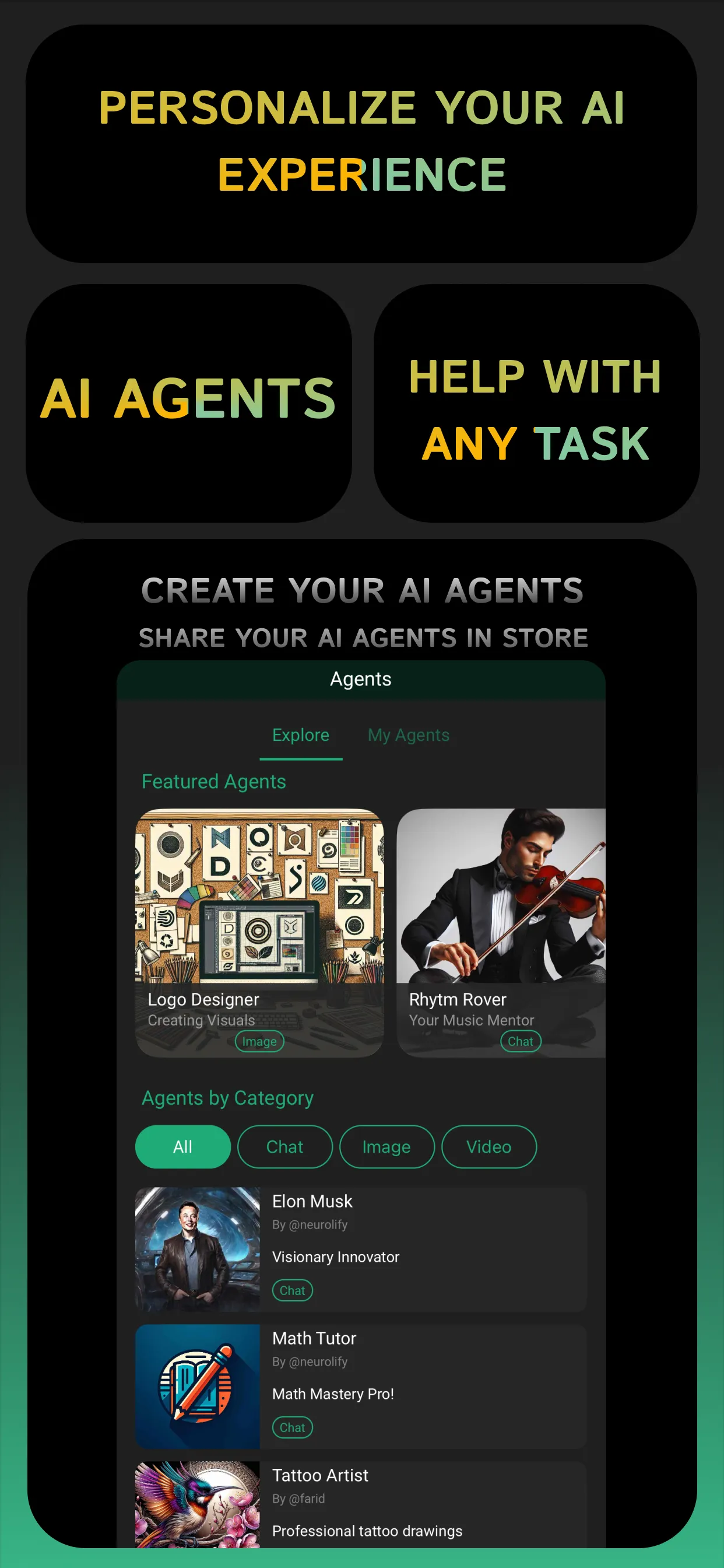 Example screenshot of the Clever AI mobile app