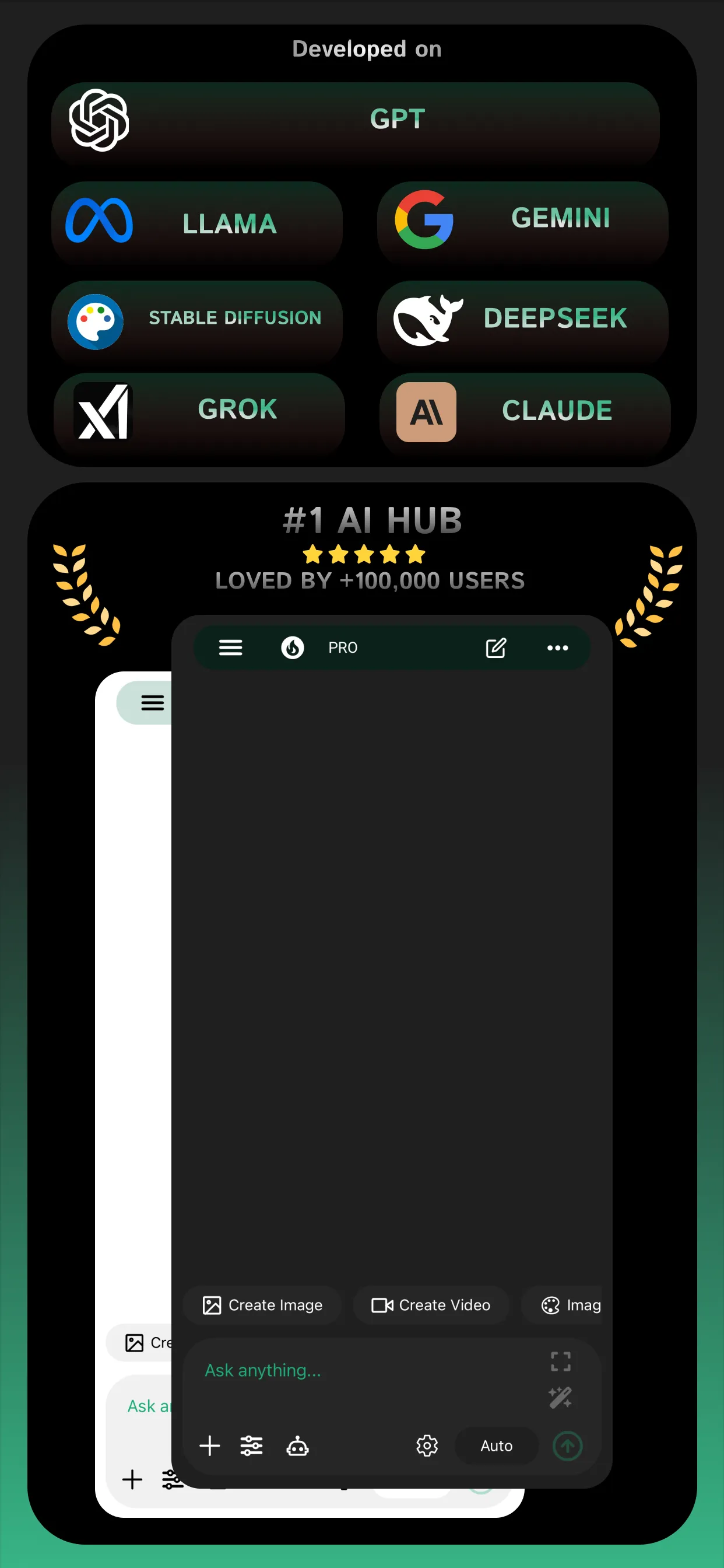 Example screenshot of the Clever AI mobile app