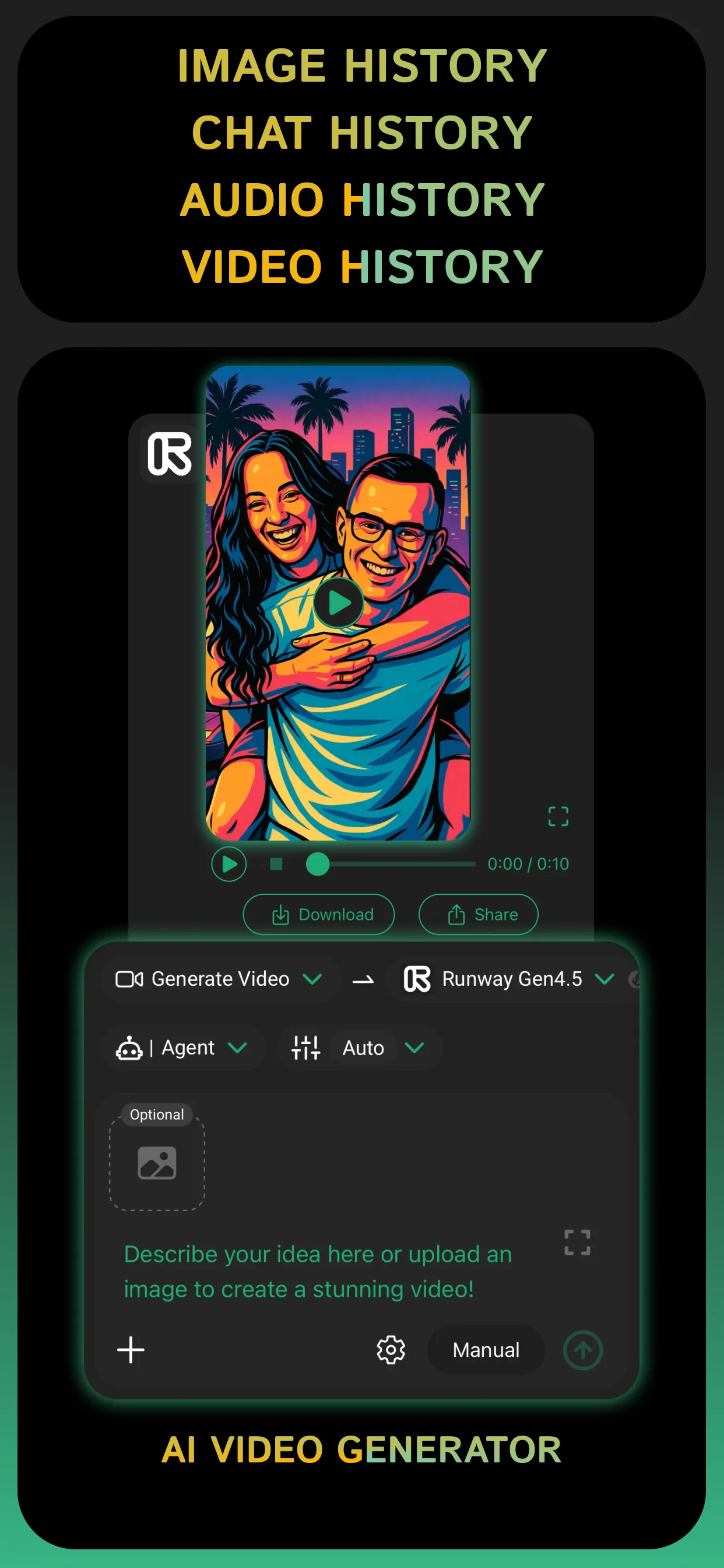 Example screenshot of the Clever AI mobile app